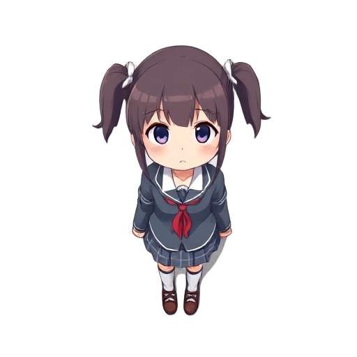 anime girl, school uniform