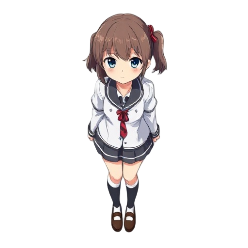 anime girl, school uniform