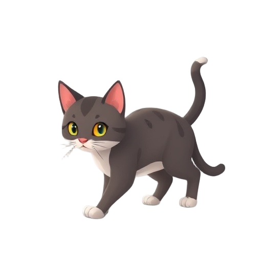 a cat walking