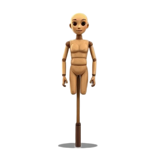 a crude dummy on a stick made for taking punches