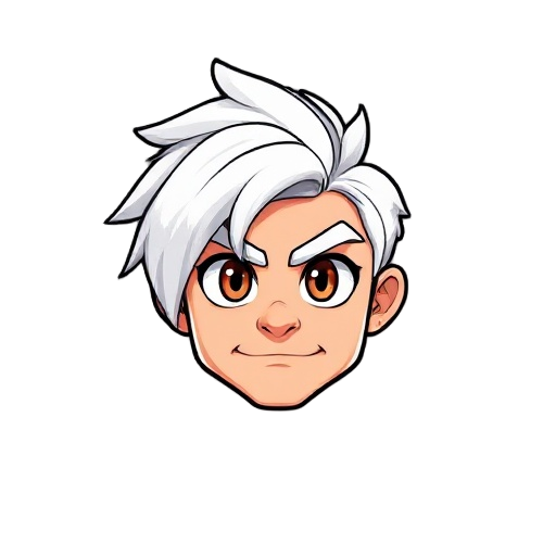male lef white hair