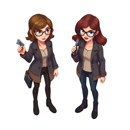 women detective pixel