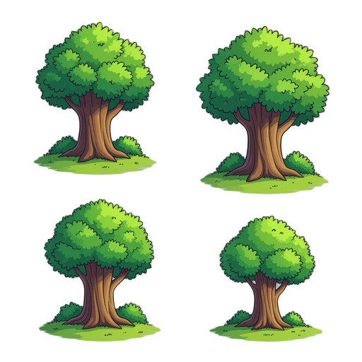 create a tileset of a forest