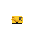 top down view of a small yellow tank, classic arcade style, simple, no background
