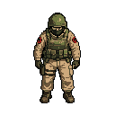 soldado isométrico idle