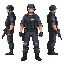 swat operators for a shooter game