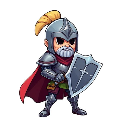 um cavalheiro sombrio com uma espada relusente, sua armadura é cinza