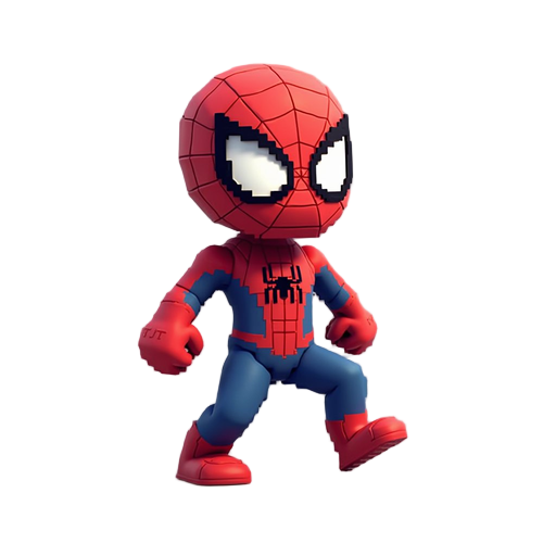 pixel spider man