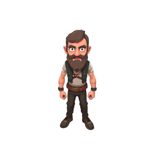 estilo project zomboid magro e alto só de cueca