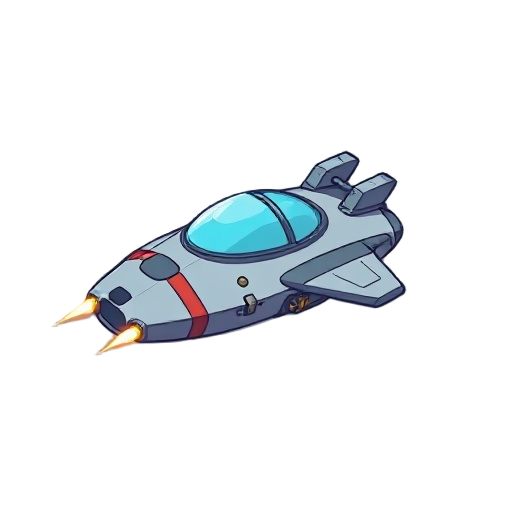 2d side-view spaceship