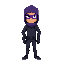 bandit in purple mask