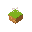 create a simple grass block with flowers on top