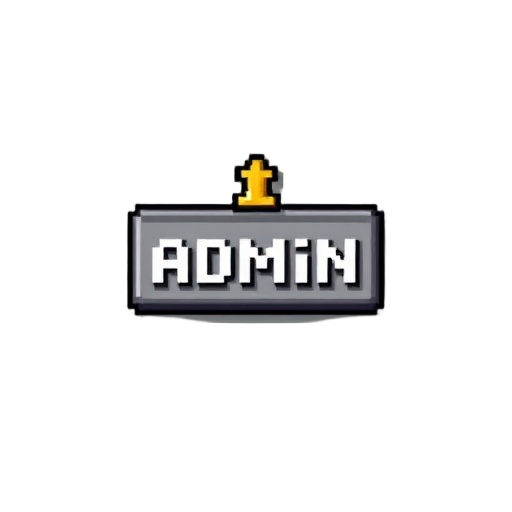 design a pixel-shaped admin rank for my minecraft server that will appear in the tab section.