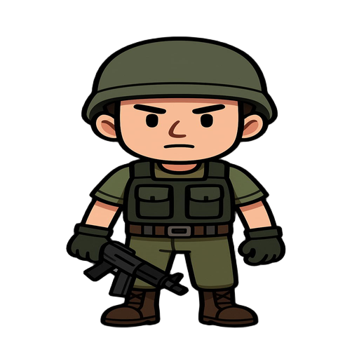 make 2d character for game shooter