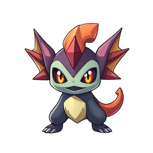 crie uma carta para um jogo estilo slay the spire a arte deve ser algum pocket monster parecido com pokemon quero a arte seja cartoon 2d a carta pode ser em um tamanho parecido com a de yugioh