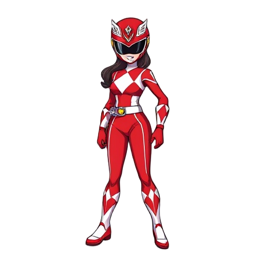 female red ranger based on super sentai shows from 1983 to 1993