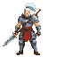 warrior no helmet and hair platinium