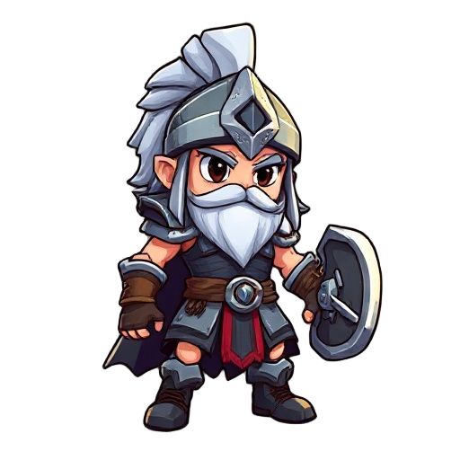 warrior no helmet and hair platinium