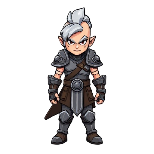 warrior no helmet and hair platinium