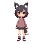 girl (com orelhas de lobo no topo da cabeça) (roupa rasgada)