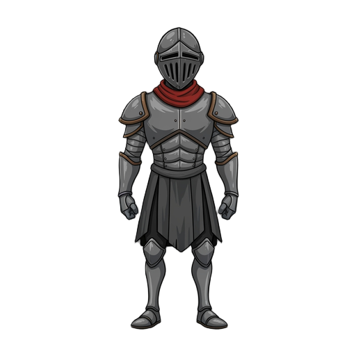 knight with nothing in his hands