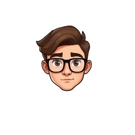 brown hair glasses male