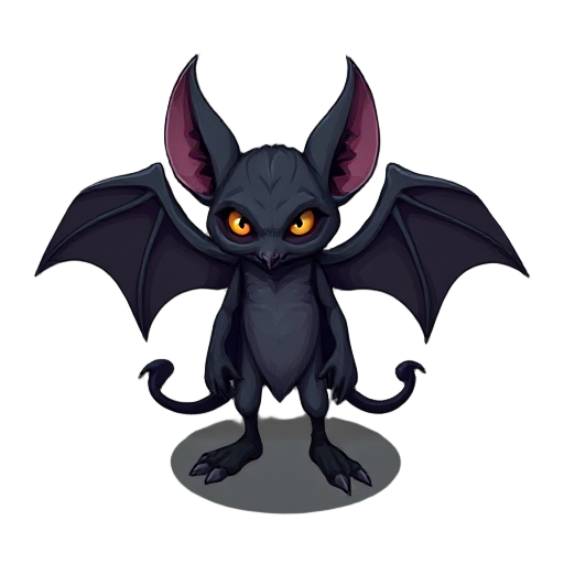bat-like mischievous forest shadow spirit protogonist
