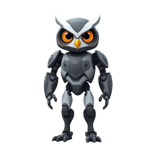 humanoid owl robot, humanoid porportions