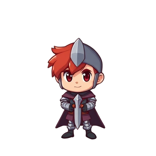 red hair knight