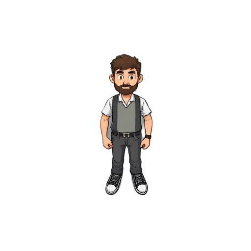generate sprite man idle base 5 frames
