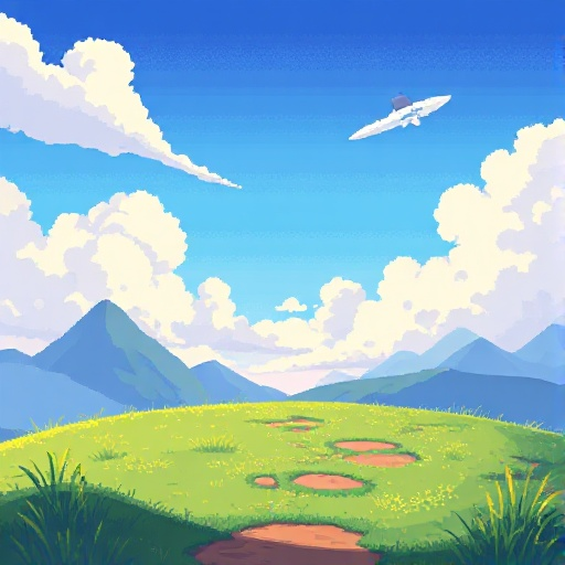 16 bit grass floor and sky 