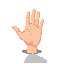 hand seitenansicht