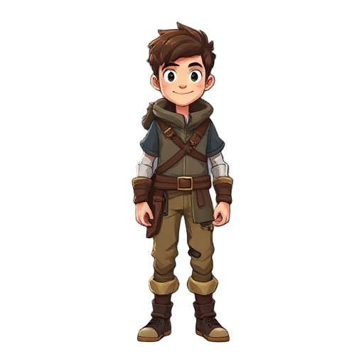 young male adventurer