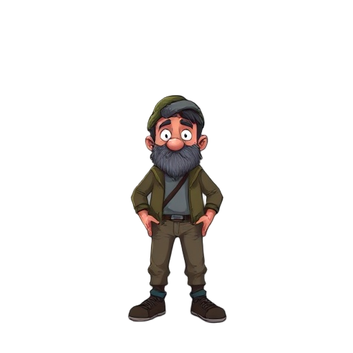 a homeless man 