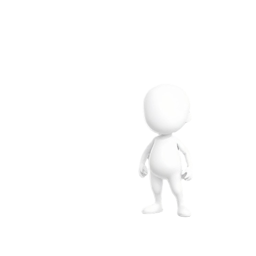 white character, not very detailed, minimal shadow.