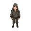man with a hood from the wasteland