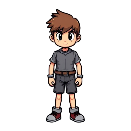 snes earthbound style pixe lart rpg hero 