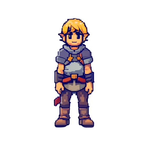 snes earthbound style pixe lart rpg hero 