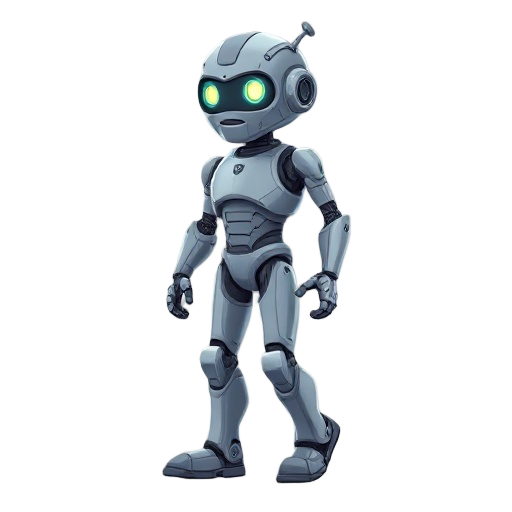 make an human-robot, that have a human-like robot with realistic proportions, smooth metal skin, expressive glowing eyes, and subtle facial features. walking left with natural motion, retro game style, clean shading and crisp pixel details.