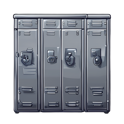 metallic locker 6 lockers