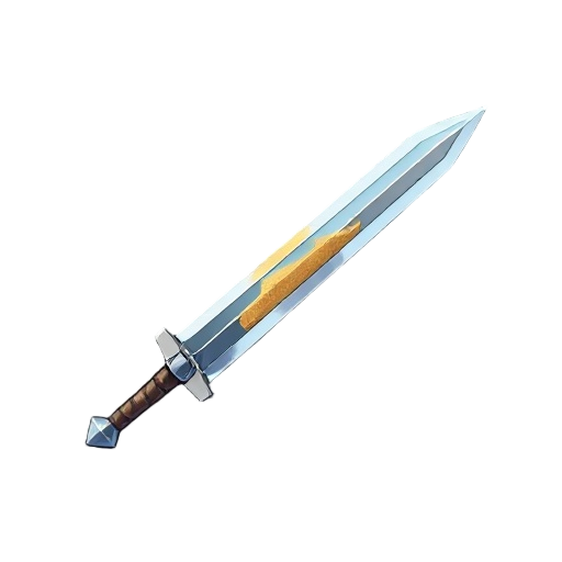 straight sword with sand optic