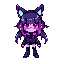 cyberpunk catgirl neon colors