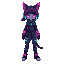 cyberpunk neon catgirl ninja