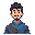  tundra male character with blue clothes complete character 