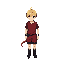 male, red shit, black bottom, blonde hair, rpg maker mz, tail asset