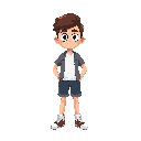 personagem de roupas pretas 