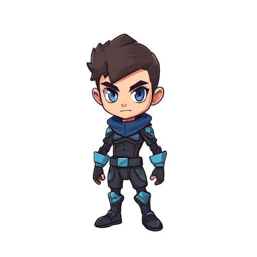 gere para mim uma sprite base de um olayer com todas as animações correr, andar, pular e atacar,o player deve ser um astronalta e a imagem deve ser stilo chibi