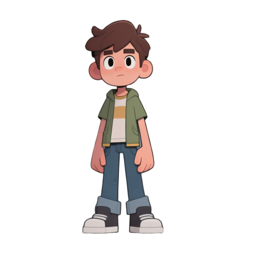 young guy in casual clothes