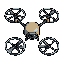 crie um robo drone parecido com esse da foto  que ele tenha rede 