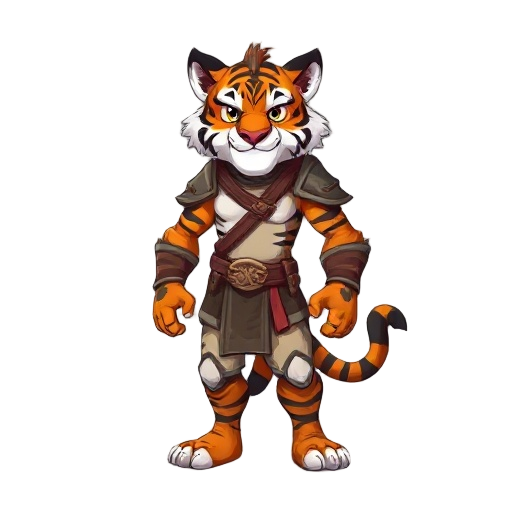 humanoid warrior tiger